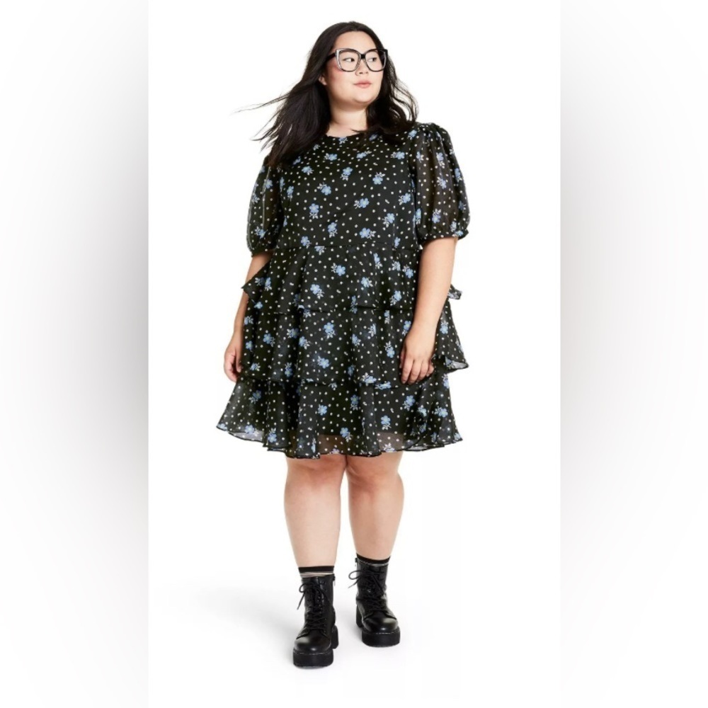 Sandy Liang for Target Blue Flower Dress